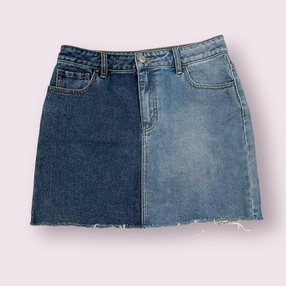 Pacsun Two-Tone Denim Skirt